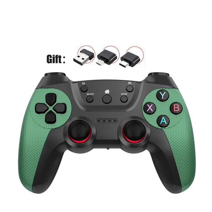 VAORLO Draadloze verdubbelt game Controller Voor Linux/Android telefoon Voor Game Box Game stick PC Smart TV Box 2.4G gamepad Joystick
