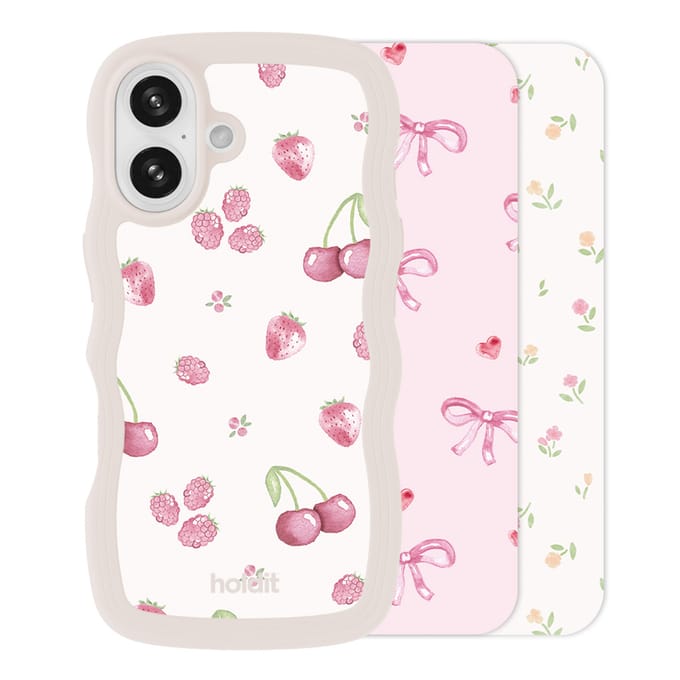 Holdit Print Pack voor de Apple iPhone 16 - Pink Breeze