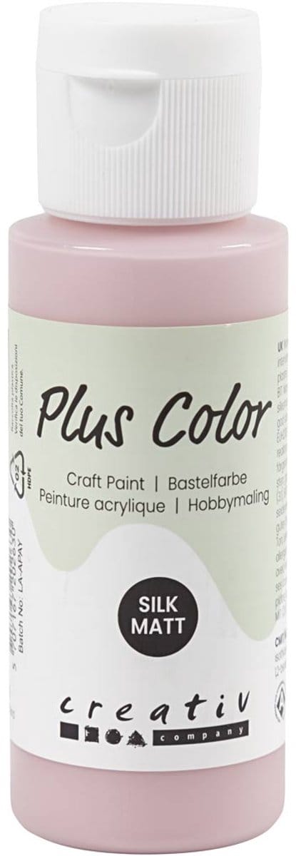 Plus Color Acrylverf, dusty rose, 60 ml/ 1 fles