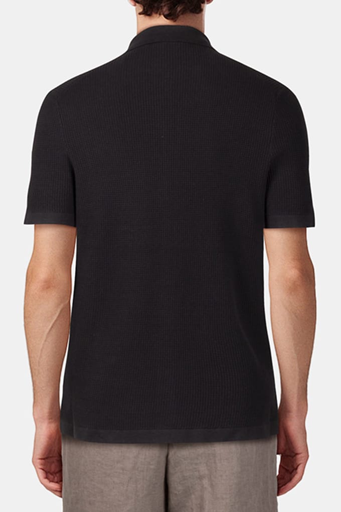 Scotch & Soda Ss Button Front Chest Pocket Sweater Black Grey Taglia: S | Polo Outlet | Uomo | Nero