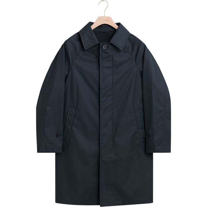 No Label Brimley Water-repellent Cotton Navy Maat: S | Regenjassen Outlet | Heren | Blauw