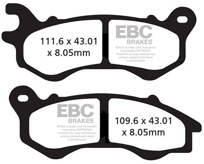 Ebc Sfac-series Carbon Scooter Sfac603 Remblokken Zwart
