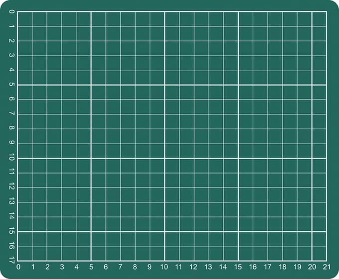 Snijmat a5 230x190mm groen
