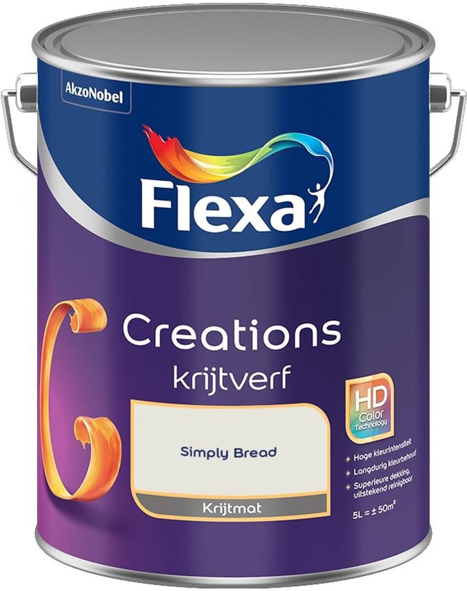 Flexa - Creations Muurverf Krijt - Simply Bread - Mengverf - 5 L