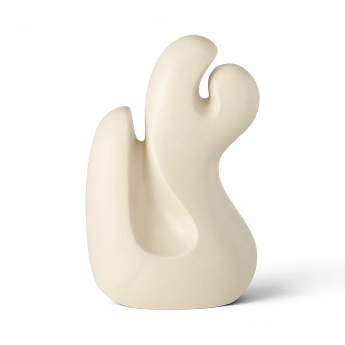Dulaire Abstract Beeldje Modern Beige