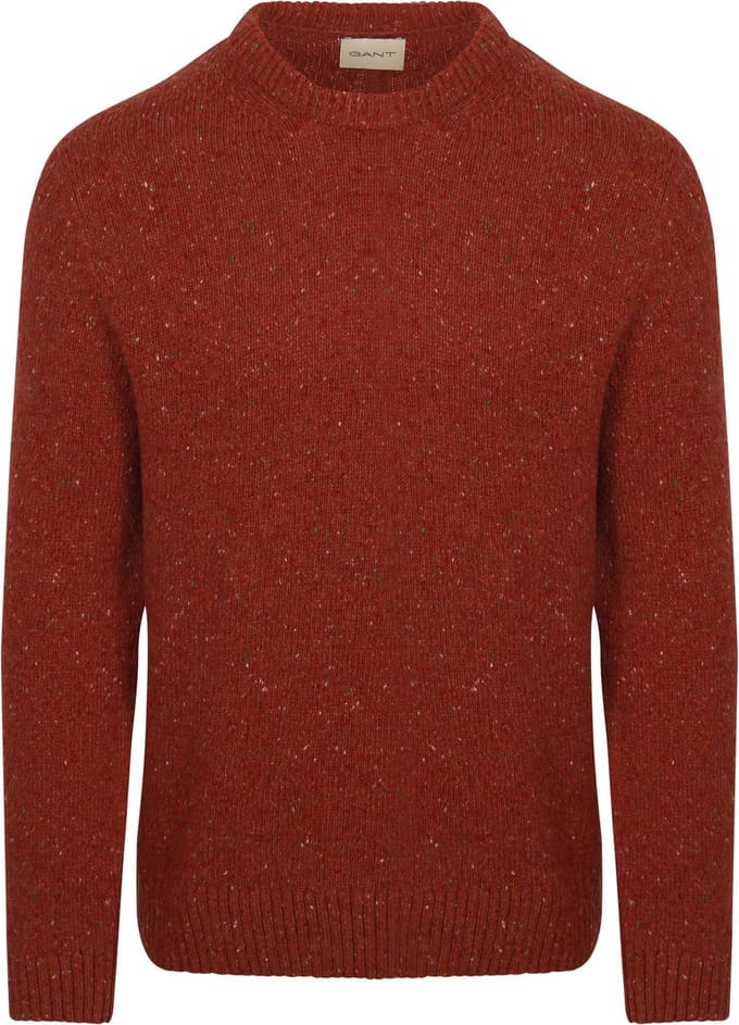 Gant Pullover Wool Blend Rust - Maat M - Heren - Pullovers