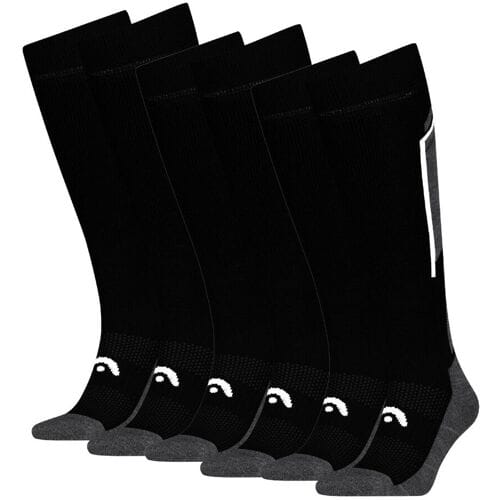 HEAD Skisokken Kneehigh 6-pack Black / Dark Grey-35/38