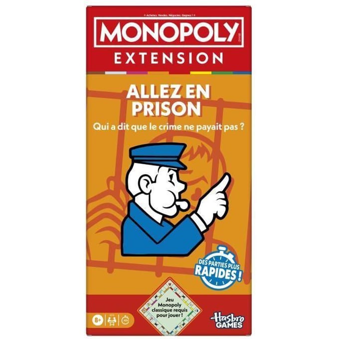 Monopoly Naar de gevangenis - UItbreiding - Franstalig