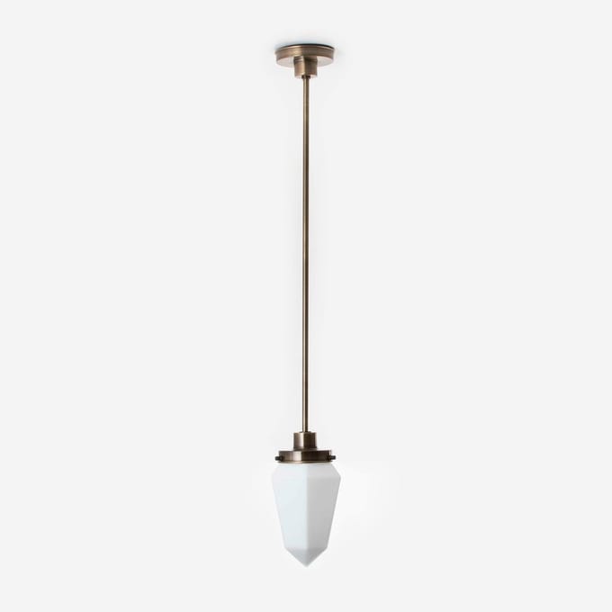 Hanglamp Briljant Mat 20's Brons - Art Deco Trade