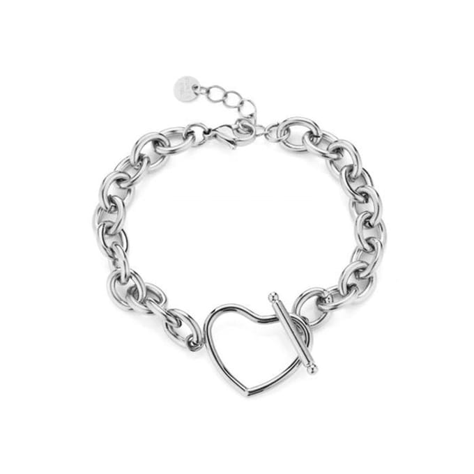 Bijoutheek Armband Open Hart Zilver JE12857
