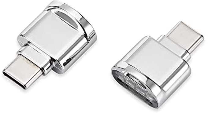 USB-C naar Micro SD Kaartlezer Adapter - 2 Stuks
