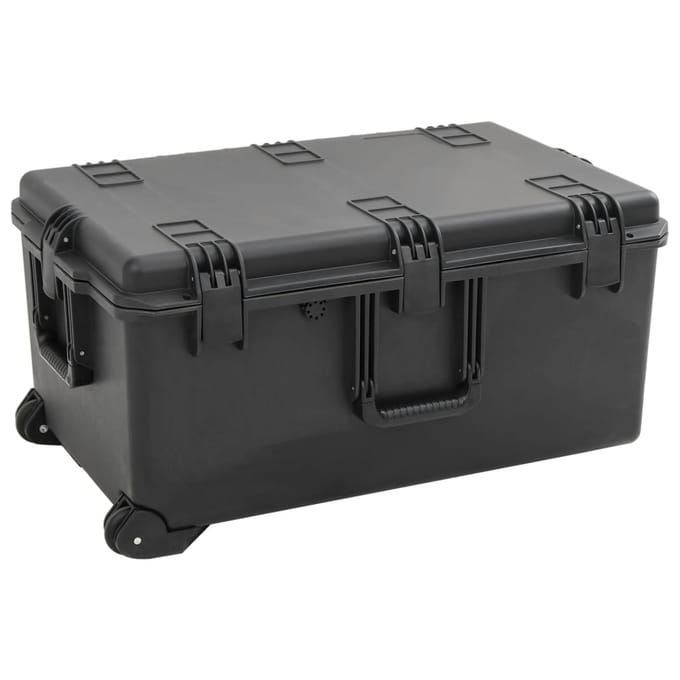 vidaXL - Flightcase - draagbaar - 79,5x52x39 - cm - PP - zwart