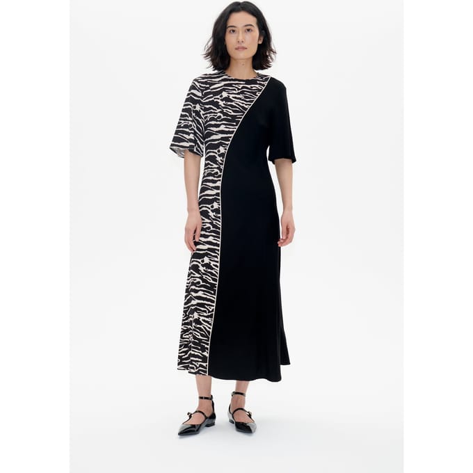 Baum und Pferdgarten Anabel Dress Black Whisper Zebra Größe: 36 | Maxikleider Outlet | Damen | Schwarz