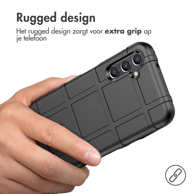 imoshion Rugged Shield Backcover voor de Samsung Galaxy A14 (5G/4G) - Zwart