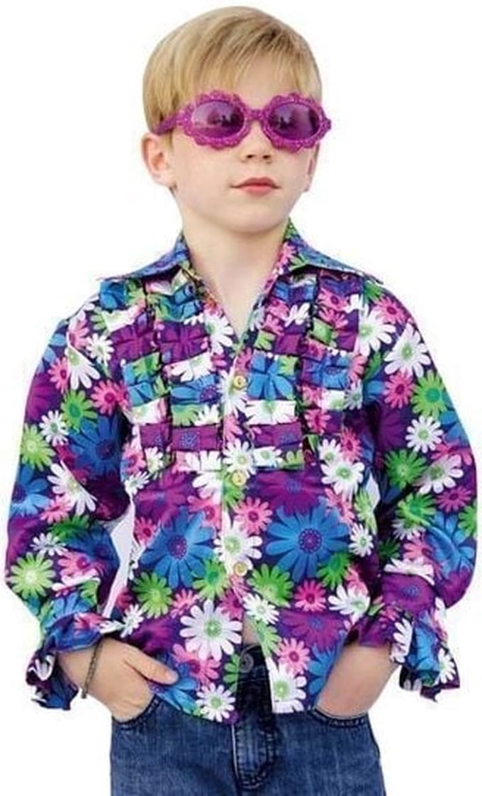 Hawaii Disco blouse Jacquard - Maatkeuze: Maat 140