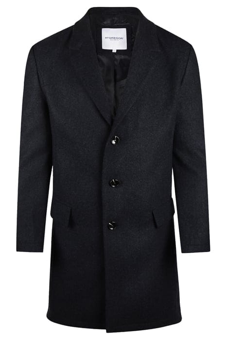McGregor Wool Herringbone Over Coat Navy Taglia: XXL | Cappotti monopetto Outlet | Uomo | Blu