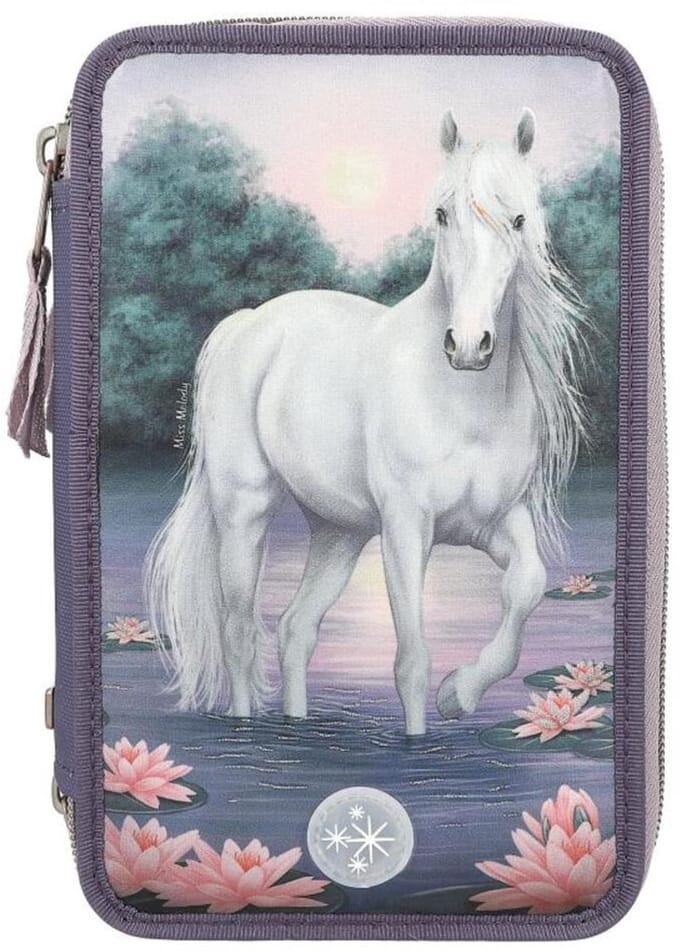 Depesche Miss Melody Triple Pencil Case Searoses LED