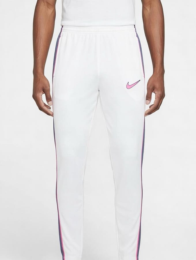 Nike Trainingsbroek - Heren- Wit/Roze- Maat XS