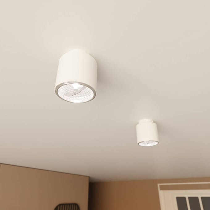 EMIBIG LIGHTING Plafondlamp Nano, wit, 1-lamp, metaal