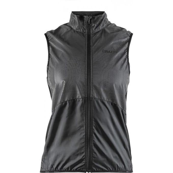 Craft - Maat S Glow Vest Fietsjack - Dames - Black/Zwart