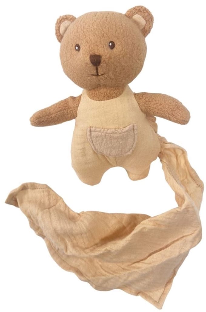 Egmont Toys knuffel bio katoen doudou beer Marcel 20 cm baby.