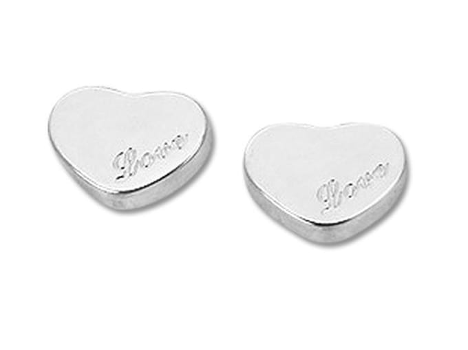 Amanto Oorbellen Devy - 316L Staal - Hart - Love - 7x5mm
