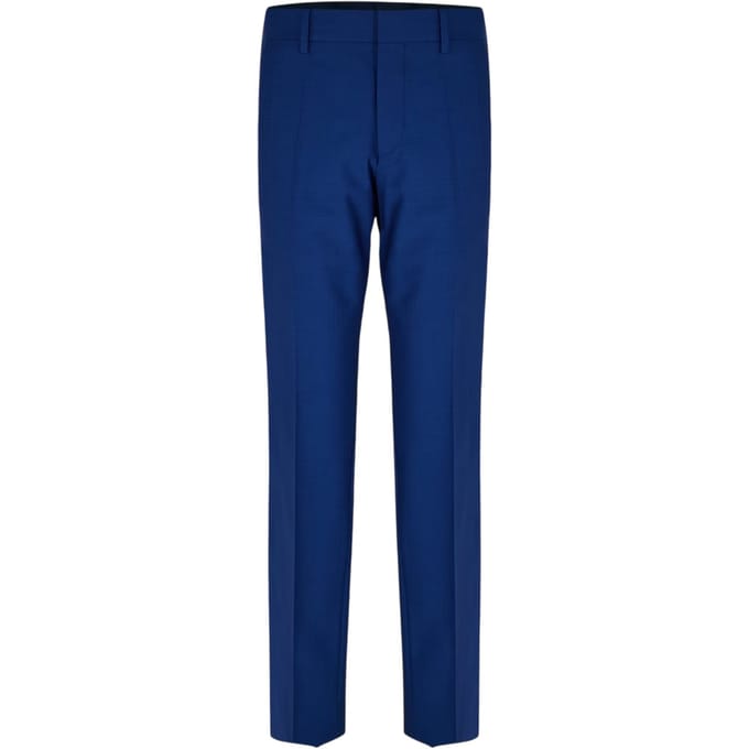 Boss H-Genius Effen Rechte Chino's (Marineblauw)