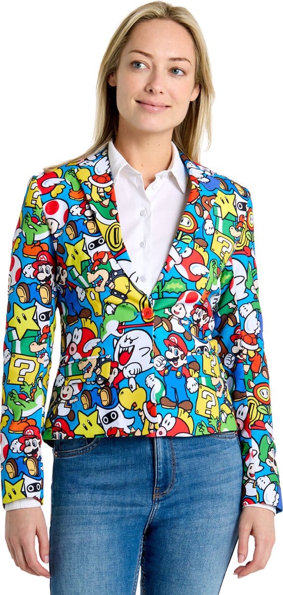 OppoSuits - Super Mario™ Blazer - Dames Jasje - Maat 38