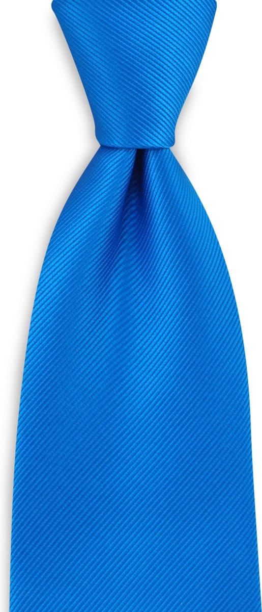 JB Collection - Stropdassen - stropdas zijde process blue repp - process blue