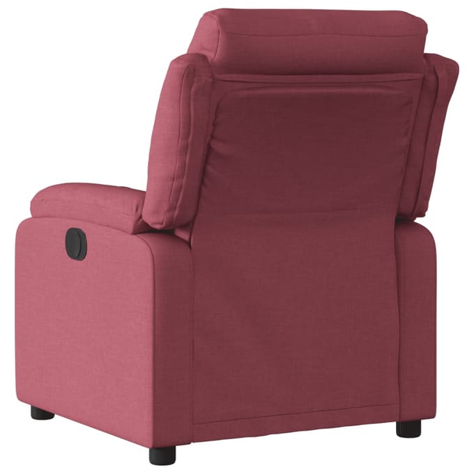 vidaXL - Fauteuil - verstelbaar - stof - wijnrood