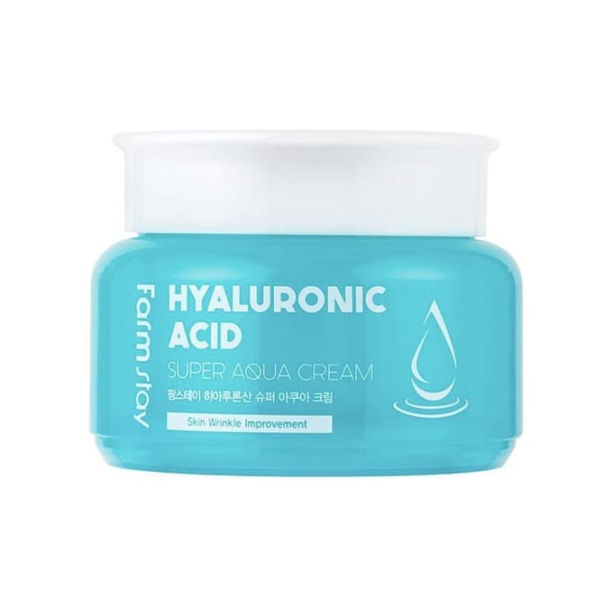 Farm Stay Hyaluronic Acid Super Aqua Cream 100ml + RANDOM GIFT white