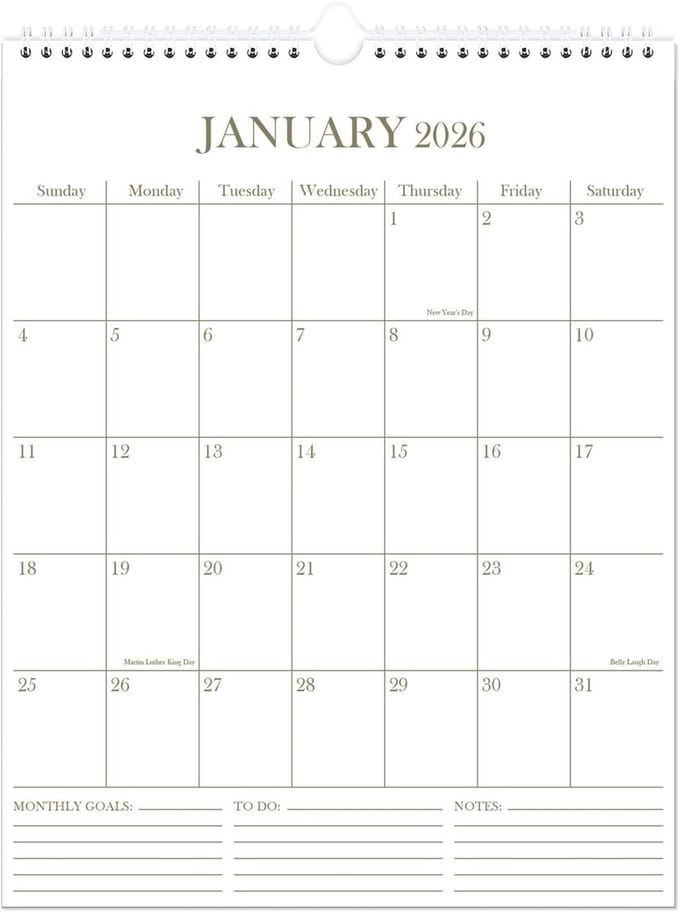 Wandkalender 2024-2025 - 18 Maanden Verticaal Groot Formaat