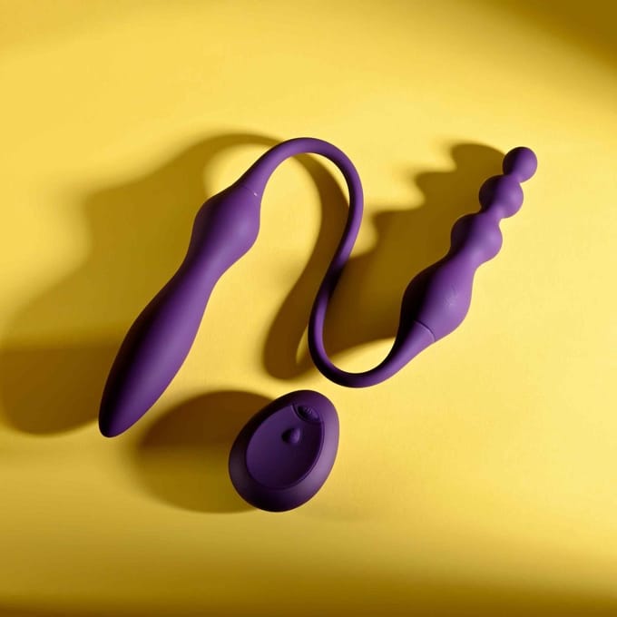 Playboy - This & That Dubbele Vibrator - Purple
