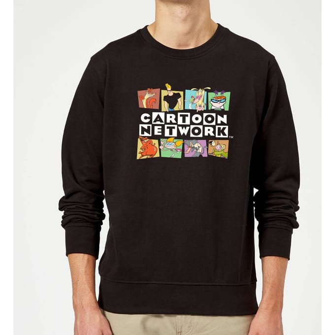 Cartoon Network Logo Characters Sweatshirt - Black - M
