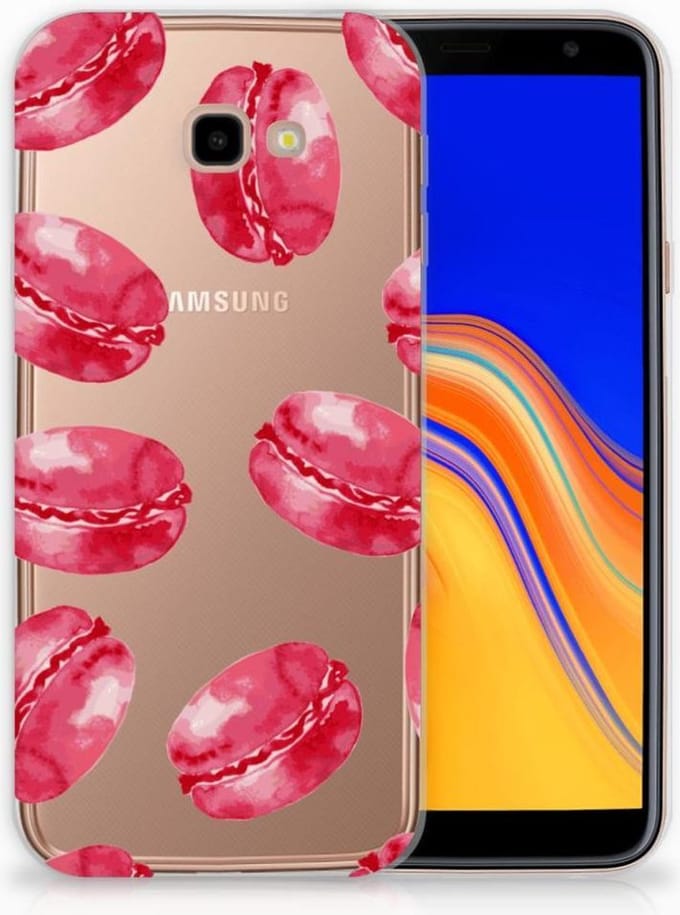 Samsung Galaxy J4 Plus (2018) Siliconen Case Pink Macarons