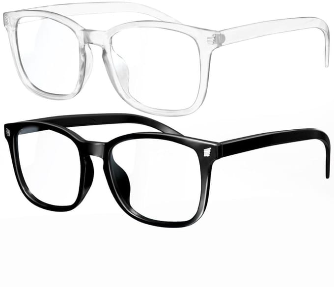 CRLYN® Blue Light Glasses - Blauw Licht Bril - Beeldschermbril - Wit en Zwart