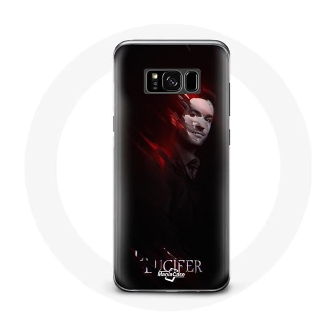 Case voor Samsung Galaxy S8 plus Lucifer Series zwarte achtergrond zwart