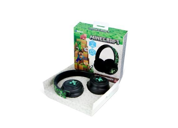 Minecraft - draadloze koptelefoon - led lights design - over-ear model - microfoon - 50 uur speeltijd
