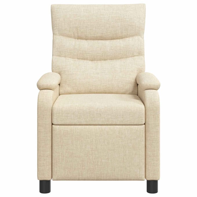 vidaXL - Recliner - Crèmekleurig - Stof
