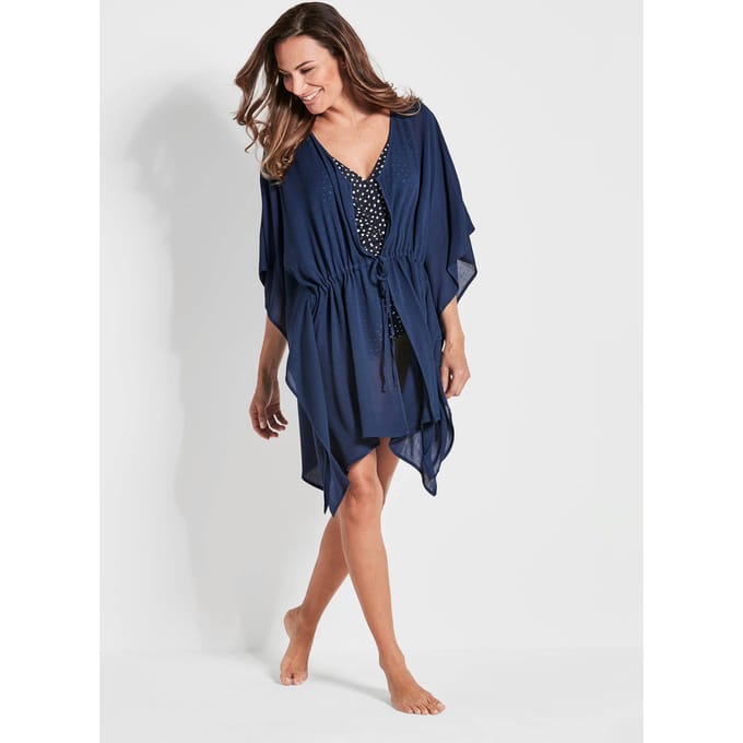 Kaftanblouse - donkerblauw - Gr. 3X van Goldner Fashion