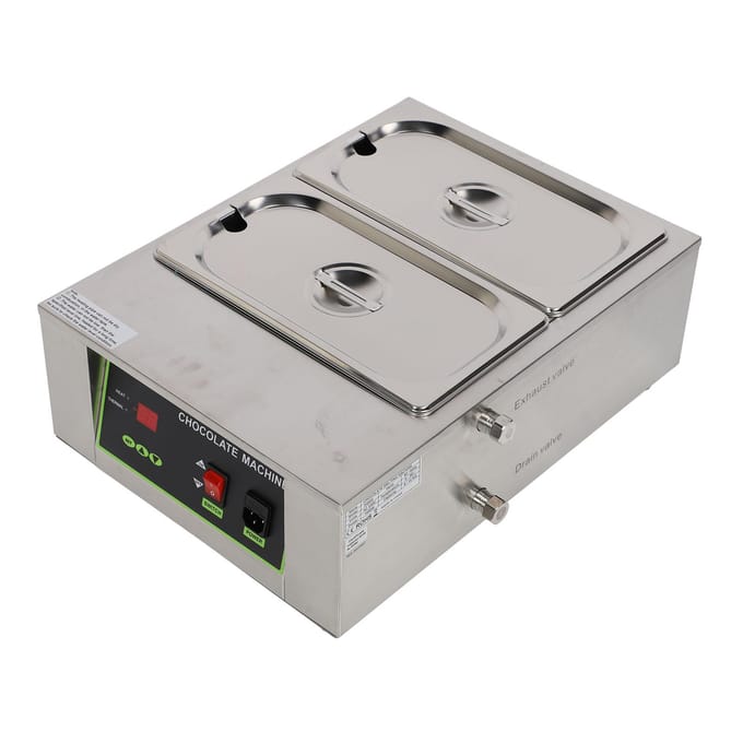 8kg Capaciteit Chocolade Smeltmachine 0~95 graden Celsius 1000W Elektrische Commerciële Voedselwarmer Chocolade L white