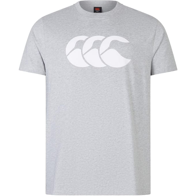 Canterbury Herenlogo T-Shirt (Grijs/Wit)