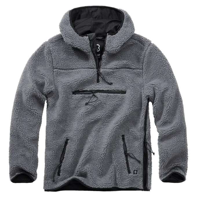 Brandit - Teddyfleece Worker Pullover Jas - 3XL - Grijs