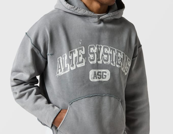 Alte Systems Analog Hoodie, grijs