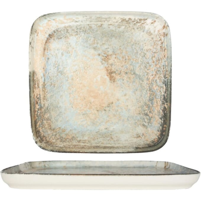 Rinart Serveerschaal - Obvara - Porselein - 28x28 cm - set van 2