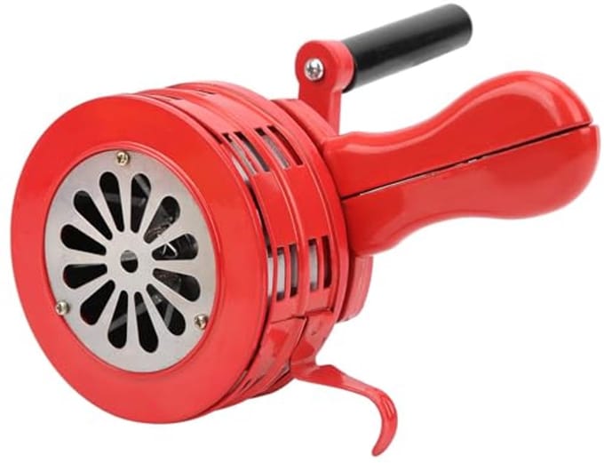 Draagbare Handalarm Siren Rood - 120DB Hand Pendulum Alarm