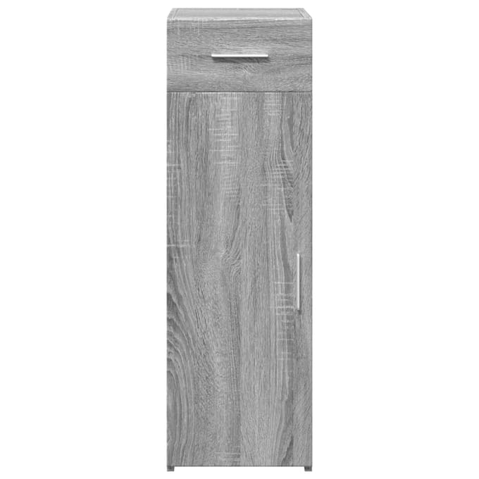 vidaXL - Dressoir - 30x42,5x93 - cm - bewerkt - hout - grijs - sonoma - eikenkleurig