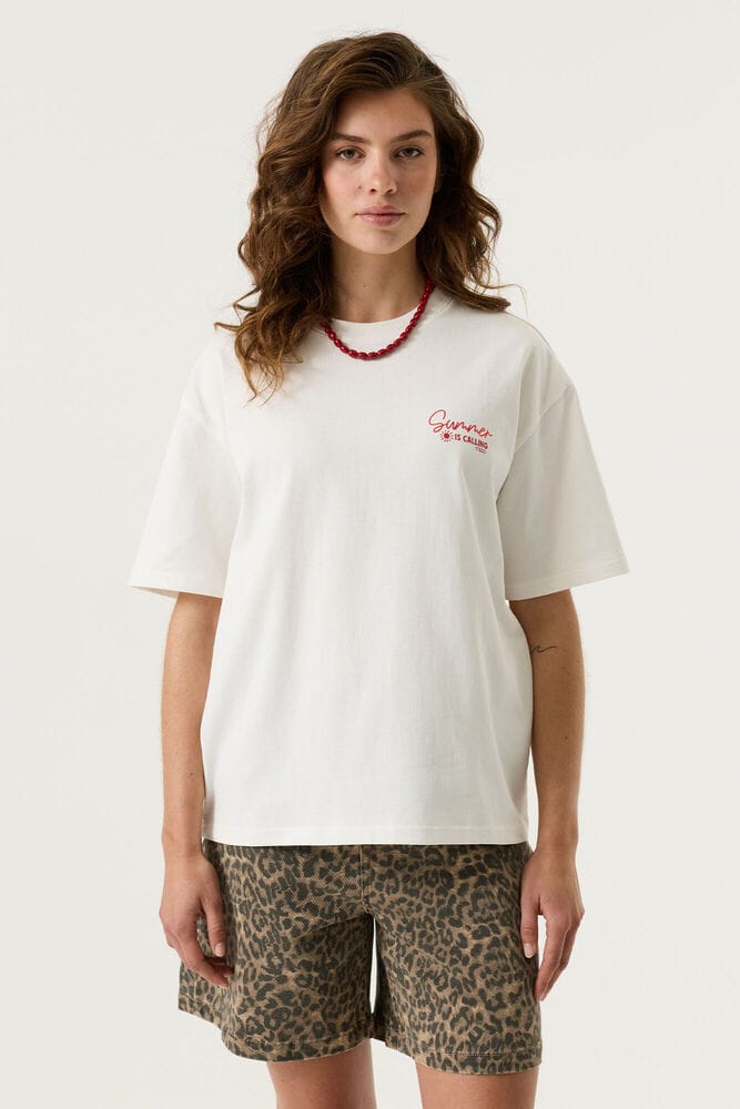 Yezz t-shirt gebroken wit