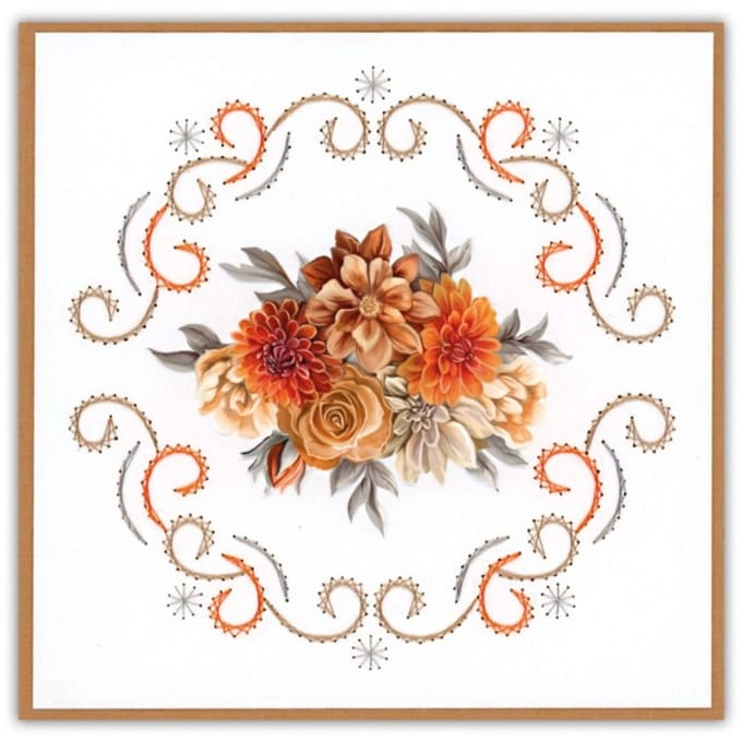 Stitch and Do Nr. 236 Orange floral