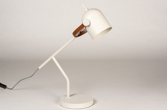 Lumidora Tafellamp 74458 - LOGAN - E14 - Grijs - Creme - Metaal